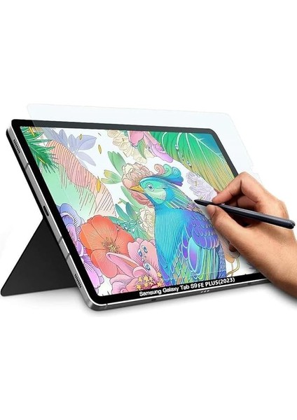 Mobile Samsung Galaxy Tab S9 Fe Plus 12.4 Inç SM-X610 Ile Uyumlu Paper Like(Kağıt Hissi) Mat 9h Nano Ekran Koruyucu
