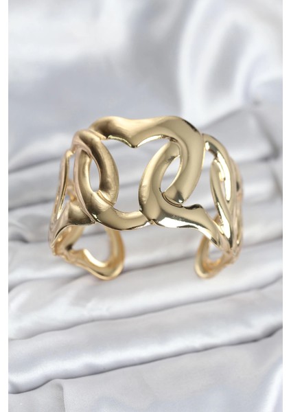 Pirinç Gold Renk Vintage Kadın Bileklik