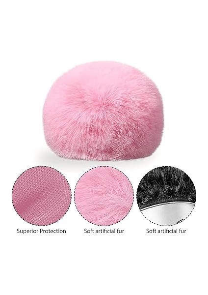 Microphone Windshield, Fur Cover, Anti-Foam Cover, Compatible With Blue Yeti Microphone (Pink) modelleri
