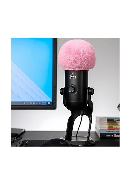 Microphone Windshield, Fur Cover, Anti-Foam Cover, Compatible With Blue Yeti Microphone (Pink) fırsatları