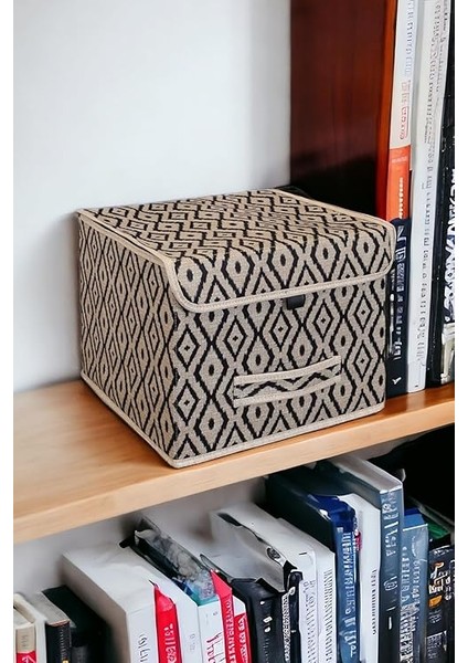 Kapısı Bohe Kapaklı Kutu Raf Organizer Düzenleyici Sepet Mini (2 Adet) fırsatları