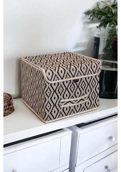 Kapısı Bohe Kapaklı Kutu Raf Organizer Düzenleyici Sepet Mini (2 Adet) indirimleri