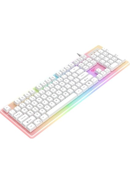 Gamenote KB876L Gaming Rgb Işıklı Oyuncu Klavyesi Beyaz