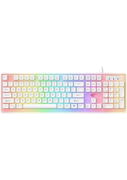 Gamenote KB876L Gaming Rgb Işıklı Oyuncu Klavyesi Beyaz modelleri