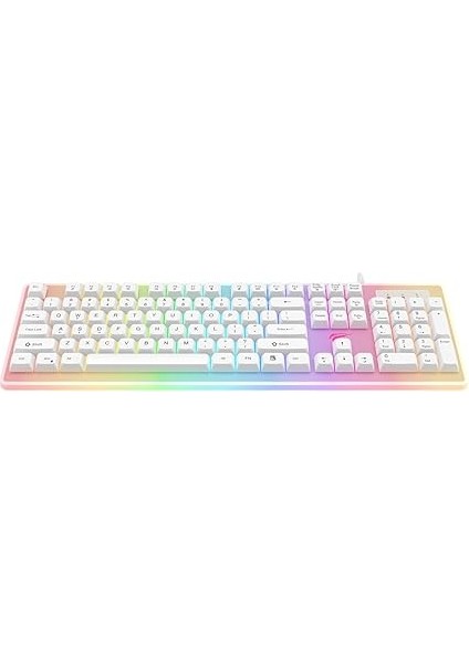 Gamenote KB876L Gaming Rgb Işıklı Oyuncu Klavyesi Beyaz indirimleri