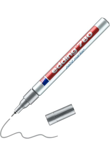 780 Boya Kalemi - Gümüş - 1 Kalem - 0,8 mm Yuvarlak Uç