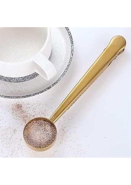 Kahve Ölçü Kaşığı Silver Çok Fonksiyonlu Paslanmaz Çelik Kaşık (Altın) fırsatları