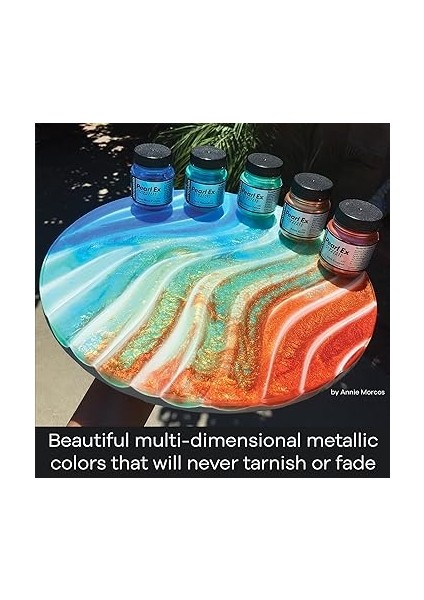 Pearl Ex Pigment Tozu, 3 G, Parlak Altın, Epoksi Reçine, Sulu Boya, Kaligrafi Mürekkebi ve Kil Için Gevşek Mika Tozu, Epoksi Reçine Boyası modelleri