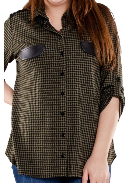 1529 Dee's Kazayağı Cepli Örme Gömlek