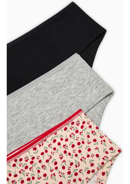 Poppy Garden 3lü Hipster Çok Renkli Külot