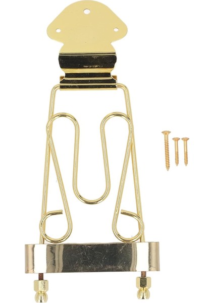 Dize Akustik Gitar Köprüsü, Alaşımlı Çelik Trapez Kuyruk Parçası Köprü Caz Archtop Gitar Bas Için Yedek Parçalar