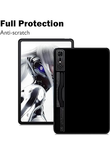 Redmagic Nova Gaming Tablet Için Kılıf 10,9 Inç + [2 Adet] Koruyucu Folyo, Ultra Ince [darbeye Dayanıklı] [çizilmez] Yumuşak Silikon Darbe Emici Kılıf Koruyucu Kılıf, Siyah fiyatları