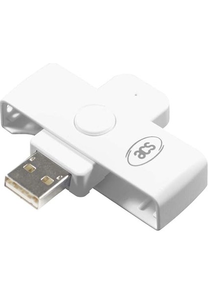 ACR39U-N1 Pocketmate Iı, USB Çip Kart Okuyucu, Akıllı Kart Okuyucu, Küçük Katlanabilir (Beyaz) modelleri