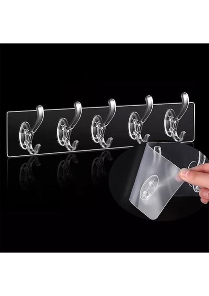 Life 5 Li Kendinden Yapışkanlı Plastik Şeffaf Askı MIT1012 fiyatları