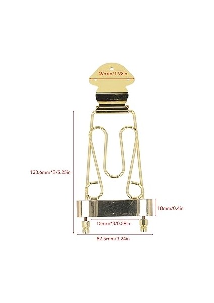 Dize Akustik Gitar Köprüsü, Alaşımlı Çelik Trapez Kuyruk Parçası Köprü Caz Archtop Gitar Bas Için Yedek Parçalar modelleri
