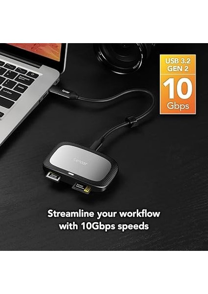 Profesyonel Cfexpress Tip A/sd USB 3.2 Gen 2 Okuyucu, Cfexpress Tip A ve Sd Uhs-Iı Kartlar Için Tasarlandı, Yüksek Hızlı USB 10 Gbps Aktarım Hızları (LRW530U-RNBNG) modelleri