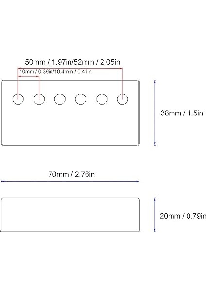 2 Adet Altın 6 Delik Gitar Manyetik Kapak Gitar Humbucker Manyetikler Cilalı Tek Çift Bobin Elektro Gitar Manyetik Kapak fiyatları