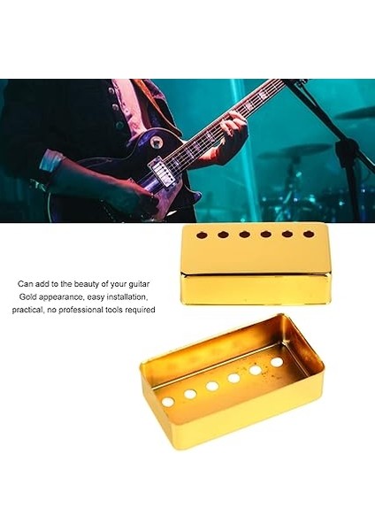 2 Adet Altın 6 Delik Gitar Manyetik Kapak Gitar Humbucker Manyetikler Cilalı Tek Çift Bobin Elektro Gitar Manyetik Kapak fırsatları