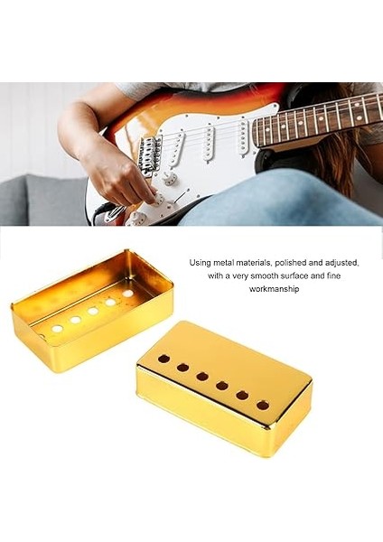 2 Adet Altın 6 Delik Gitar Manyetik Kapak Gitar Humbucker Manyetikler Cilalı Tek Çift Bobin Elektro Gitar Manyetik Kapak indirimleri