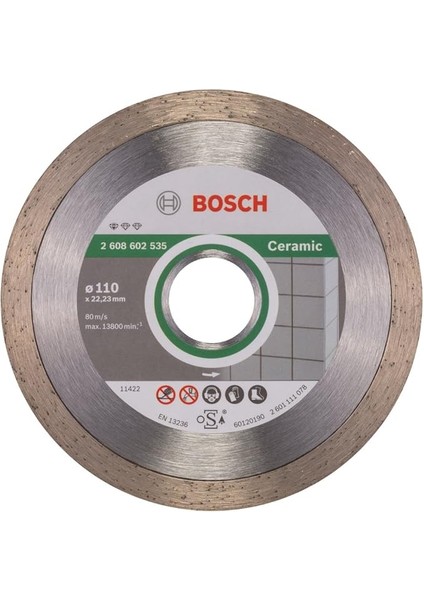 Professional Accessories Elmas Kesme Diski, Standart Seramik Için, 2608602535