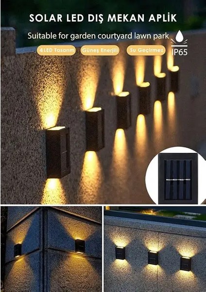 Çift Taraflı Solar LED Aydınlatma – Güneş Enerjili Bahçe, Balkon ve Dış Mekan Işığı fırsatları