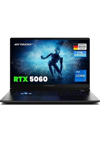 Defender 17 P1 MD600010 Intel Core I7 13620H 32GB Ram 2tb SSD RTX5060 17.3" 240Hz Qhd IPS Freedos Oyuncu Laptop