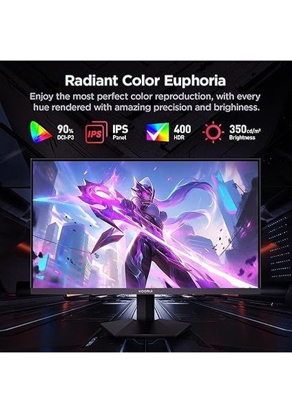 G2421V 23.8 Inç Monitör, 180Hz Oyun Monitörü, Qhd 2560X1440 Ips, Adaptive-Sync Premium, 2x HDMI 2.0 + Dp 1.4, Vesa 75X75MM, E-Spor Monitörler fırsatları