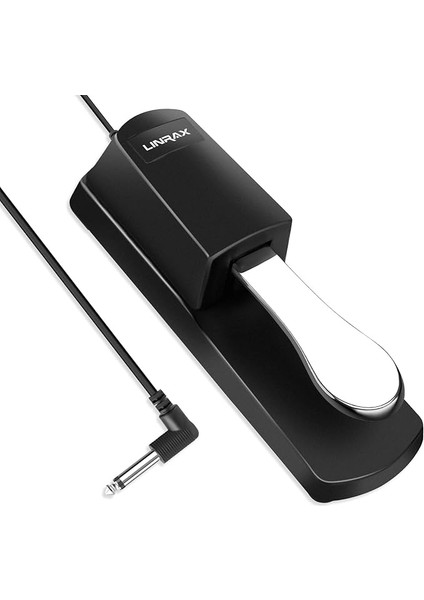 Sustain Pedal, Evrensel Piyano Ayak Pedalı, Polarite Anahtarı, Dijital Piyano, Elektronik Klavye, Mıdı Klavye, Elektronik Org, Sentezleyici Için Klavye Pedalı, Sürdürme Pedalı, 1.6m Kablo