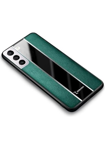 Samsung Galaxy S21 Fe 5g ile Uyumlu Kılıf Zebana Premium Deri Kılıf Yeşil fiyatları