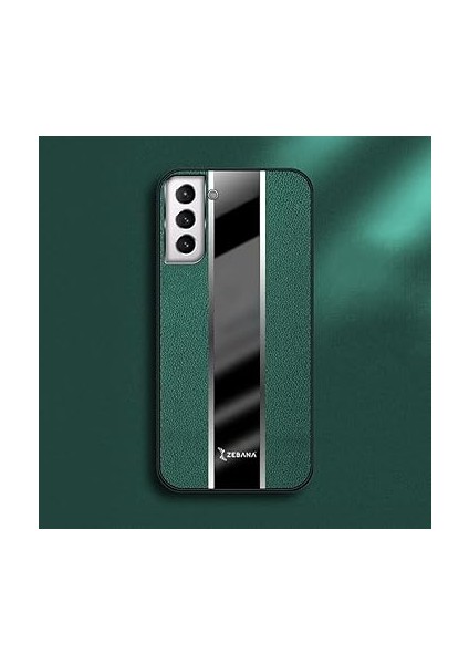 Samsung Galaxy S21 Fe 5g ile Uyumlu Kılıf Zebana Premium Deri Kılıf Yeşil indirimleri