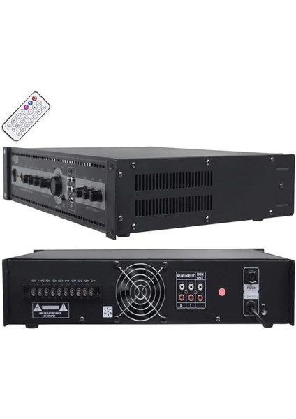 Merz HM-3002 3 Bölgeli Anfi 300 Watt Trafolu USB (3X100W) fiyatları