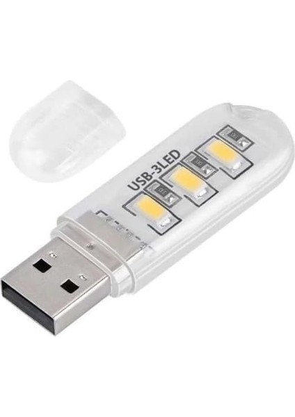 Taşınabilir Mini USB LED Lamba 3 LED 5730 Smd Kamp Stick LED