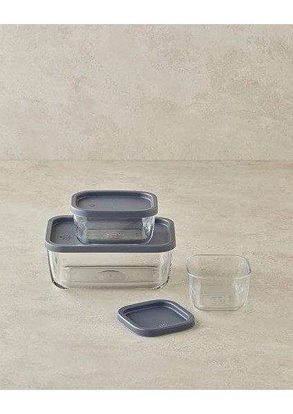 Home Fresh Safe Cam Saklama Kabı, 270 Ml, Gri fırsatları