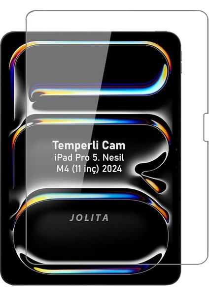 iPad Pro 11 Inç M4 Temperli Ekran Koruyucu Kırılmaz Cam 5. Nesil 2024 A2836 A2837 A3006