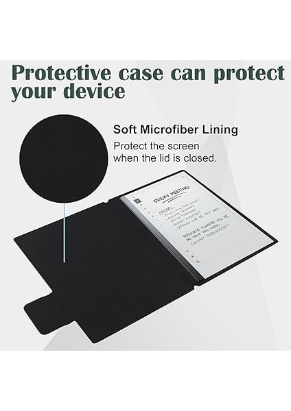 11,8 Inç (11,8 Inç) Kılıf, Remarkable Paper Pro Folyo Için Kılıf, Kalem Tutuculu Hafif Koruyucu Kılıf, Akıllı Otomatik Uyku / Uyanma Folyosu, Hafif Koruyucu Kılıf (2024 Sürüm) (Siyah) indirimleri