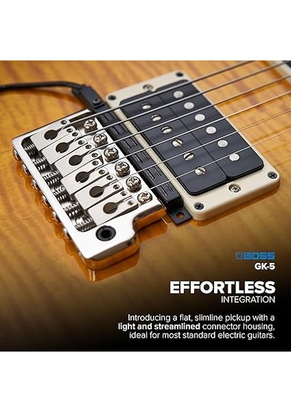 Boss Elektro Gitar Sensörü | Yeni Nesil Boss Gitar Sentezleyicileri Için | Serial Gk Arayüzü ile Uyumlu, Dijital Sinyalin Kararlı modelleri