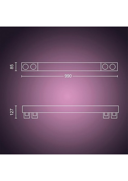Hue Centris LED 4'lü Akıllı Spot Lamba 4X4.2W (Siyah) modelleri