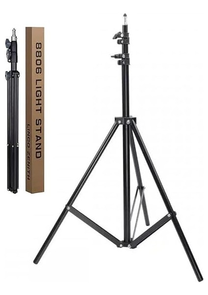 Tripod Kamera Işık Ayağı Döküm Demir 940GR Fotoğraf Makinesi Kamera 70 CM-210 cm Açılabilir Katlanabilir Tripod Yayıncı Vlog Youtuber Işık Tripod Ayağı TR8806 modelleri