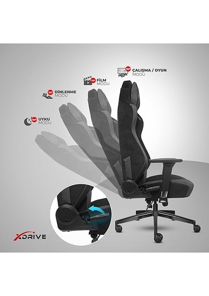 Hira Profesyonel Oyuncu Koltuğu Gri/siyah modelleri