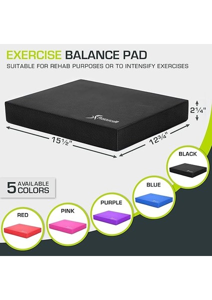 Egzersiz Denge Pedi – Kaymaz, Yastıklı Köpük Mat ve Dizlik; Fitness, Denge Antrenmanı, Yoga ve Fizik Tedavi Için fiyatları