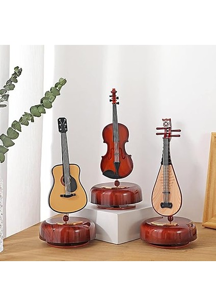 Müzik Kutusu Klasik Kurmalı Müzik Kutusu Dönen Müzik Kutusu Döner Taban Telli Müzik Aleti Minyatür Replika Artware Noel Doğum Günü Hediyesi Sevgililer Günü Anneler Günü Babalar Günü modelleri