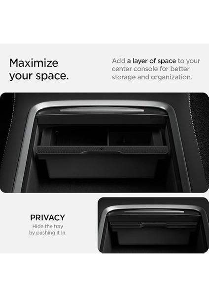 Tesla Model Y (2024-2023) & Model 3 (2023) Orta Konsol Düzenleyici T0220 Black - ACP04508 indirimleri