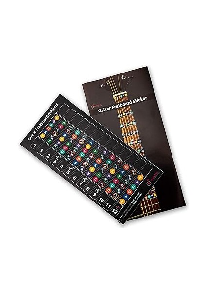 Gitar Nota Çıkartması, Diyagram Dahil, Büyük & Minör Iletkenler ve Üç Ses fiyatları