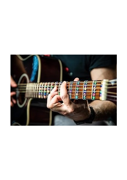 Gitar Nota Çıkartması, Diyagram Dahil, Büyük & Minör Iletkenler ve Üç Ses indirimleri