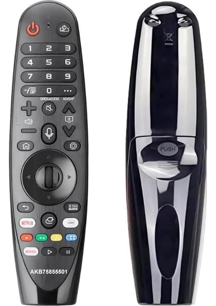Voice Magic Uzaktan Kumanda AKB75855501 Lg Smart Tv Magic Remote Yedek AN-MR20GA MR19BA MR18BA MR650A, Ses Komutlu W-9067