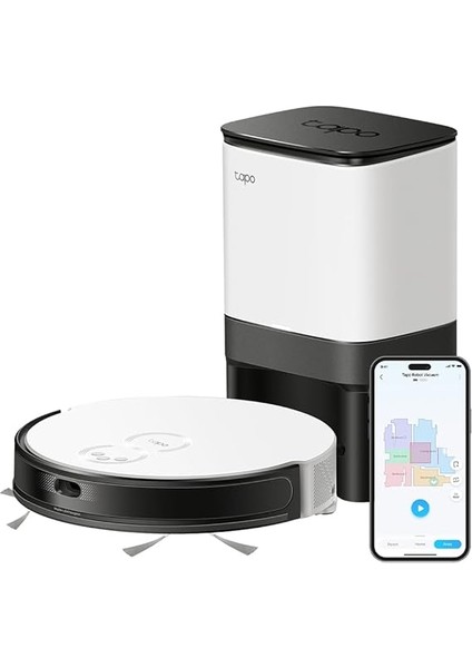 Tp-Link RV20 Mop Plus, Magslim Lidar Navigasyonlu Robot Süpürge ve Paspas+ Akıllı Otomatik Boşaltma Istasyonu, 2700PA Güçlü Emiş, 3 Saat Kesintisiz Temizlik fiyatları