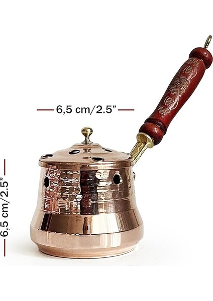 Bakır Otantik Ritüel Gezdirme Tütsülük & Buhurdanlık Kırmızı fırsatları