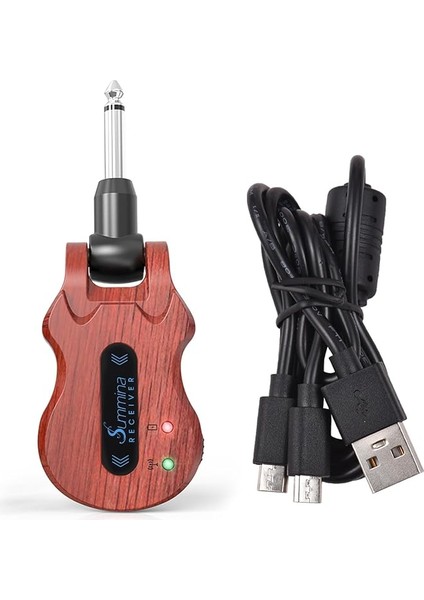 Kablosuz Gitar Temi Dijital Gitar Verici Alıcı Dahili Pil 100 Feet Iletim Menzili
