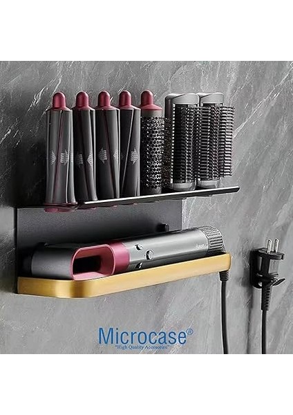 Airwrap ve Dyson Süpersonic Uyumlu Metal Düzenleyici Stand Askılık - AL5051 (Siyah) modelleri