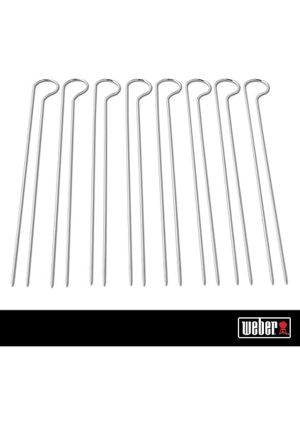 Çift Şiş Seti (30 cm Uzunluğunda), 8 Adet, Karides, Sebze Veya Et Sabitlemek Için Ideal, Izgara Yapılan Yiyecekleri Kolayca Çevirin, Bulaşık Makinesinde Yıkanabilir - Gümüş (6320) modelleri